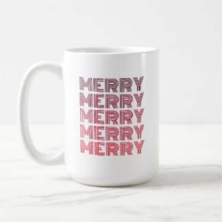 Retro Joyeux café de Noël Mug