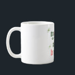Retro Joyeux et brillant Mug Noël Mug<br><div class="desc">Cette tasse pastel joyeuse et lumineuse est dotée d'une police rétro funky   éléments pétillants super.</div>