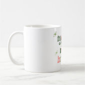 Retro Joyeux et brillant Mug Noël Mug (Gauche)