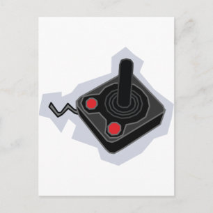 Retro Joystick - Video games Gamer PC Briefkaart