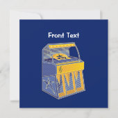 Retro Jukebox Kaart (Voorkant)