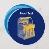 Retro Jukebox Kaart (Voorkant / Achterkant)