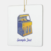 Retro Jukebox Keramisch Ornament (Links)