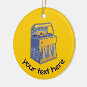 Retro Jukebox Keramisch Ornament (Links)