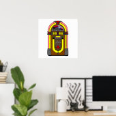 Retro Jukebox Poster (Thuiskantoor)