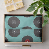 Retro Jukebox Records Patroon Tissuepapier (Geschenk)