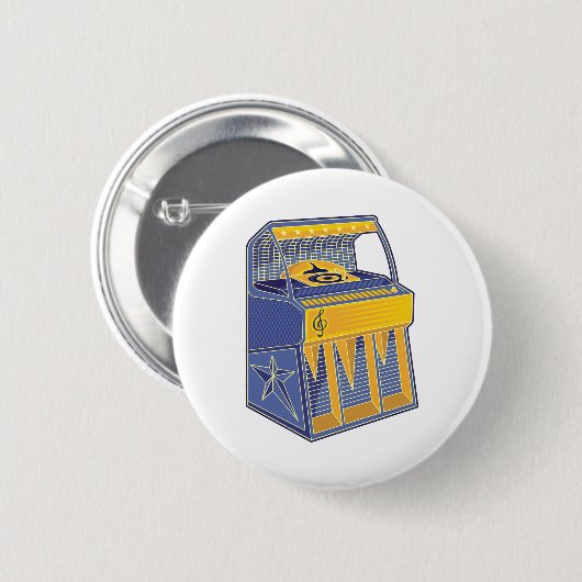 Retro Jukebox Ronde Button 5,7 Cm (Voorkant /achterkant)