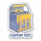 Retro Jukebox Sticker (Voorkant)