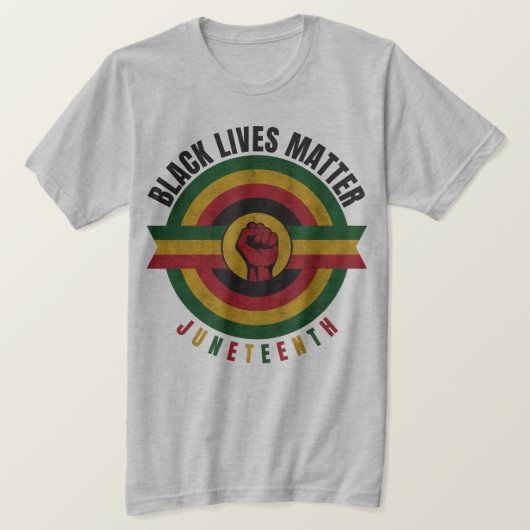 Retro Juneteenth Black Lives Matter T-shirt (Design voorkant)