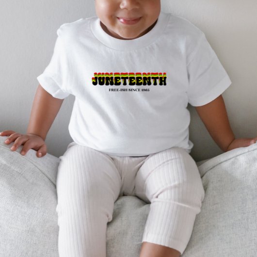 Retro Juneteenth Free-Ish sinds 1865 Kinder Shirts