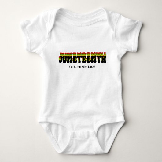 Retro Juneteenth Free-Ish sinds 1865 Romper (Voorkant)