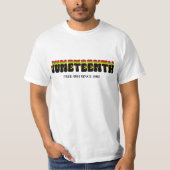 Retro Juneteenth Free-Ish sinds 1865 T-shirt (Voorkant)