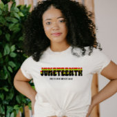 Retro Juneteenth Free-Ish sinds 1865 T-shirt