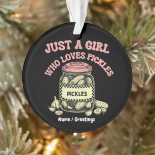 Rétro "Juste une fille qui aime les cornichons" Po