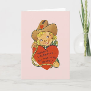 Retro Kaart van de Valentijnsdag van de