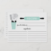 Retro Kaart van het Recept van het (Voorkant / Achterkant)