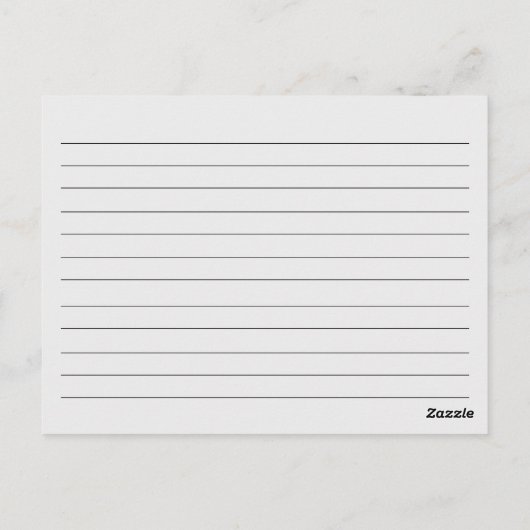 Retro Kaart van het Recept van het (Achterkant)