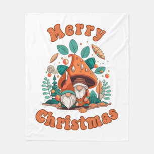 Retro Kabouter Kerstmis Fleece Deken