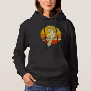 Retro Kaketoe Dier Vogel Vogelen Papegaai Kaketoe Hoodie
