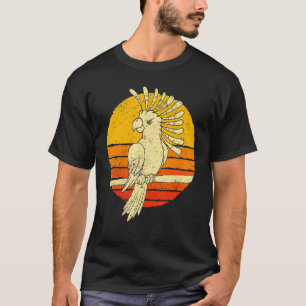 Retro Kaketoe Dierlijke Vogel Vogel Papegaai Cocka T-shirt