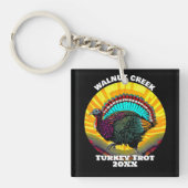 Retro kalkoen draf sleutelhanger (voorkant)