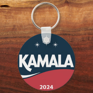 Retro Kamala Harris 2024 Voor President Verkiezing Sleutelhanger