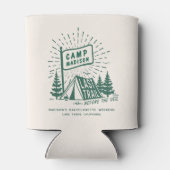 Retro Kamp Bachelorette Meisjes Camping Weekend Blikjeskoeler (Achterkant)