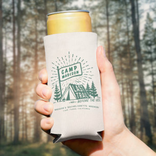 Retro Kamp Bruidsmeisjes Camping Weekend