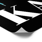 Retro Kansas City Silhouet Skyline Poster (Hoek)