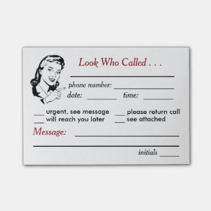 Retro Kantoor Memo Sticky Notes