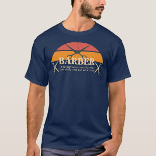 Retro kapper Fade gezegde grappige kapper winkel T-shirt