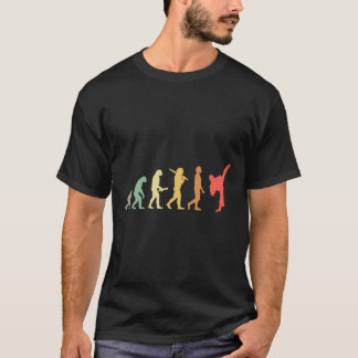Retro Karate Evolution Gift for Karateka T-shirt