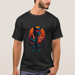 Retro Kat Arbeidsgezondheids- en Veiligheidsspecia T-shirt