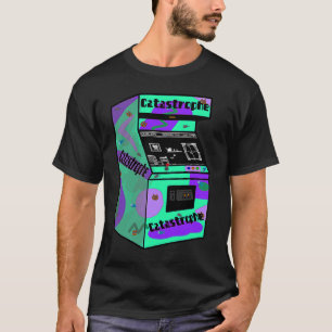 Retro Kat Arcade Kabinet Catastrofe T-shirt