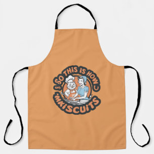 Retro Kat Chef Maiscuits Bak Kunst Schort