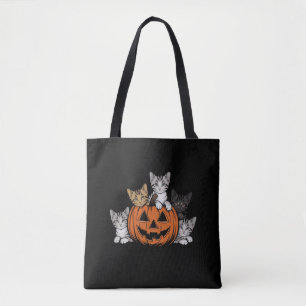 Retro kat Halloween jaren 90 spookseizoen Draagtas