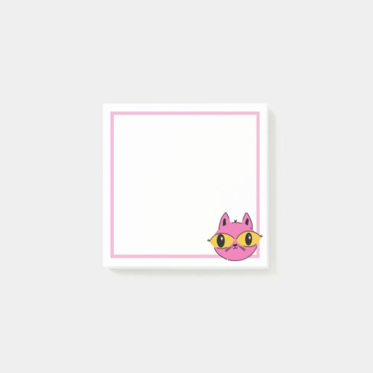 Retro Kat Post-it® Notes (Voorkant)