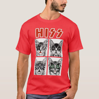 Retro Kat Rock Muziek Concert Band Mannen Vrouwen T-shirt