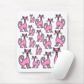 Retro Katten Muismat (Met muis)