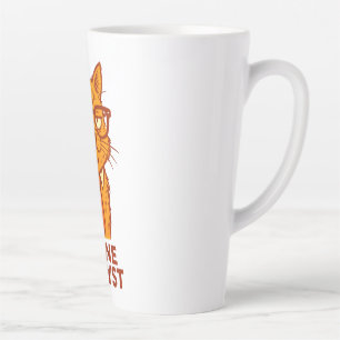 Retro Kattenmokkop 'Feline Analyst' – Cadeau voor Latte Mok