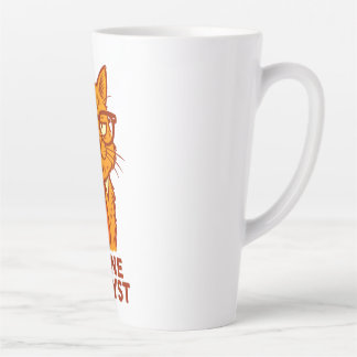Retro Kattenmokkop 'Feline Analyst' – Cadeau voor Latte Mok