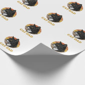 Retro Kattenvader Vintage Kattenliefhebber Shirt O Cadeaupapier (Hoek)