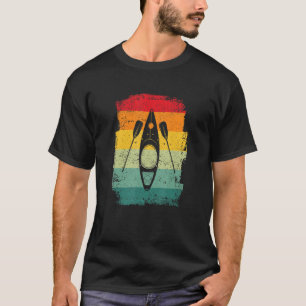Retro Kayak Canoe Kayaking Paddling Kayaker T-shirt