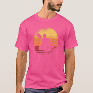 Retro Kayak Canoe Sunset Kayaking Paddling Kayaker T-shirt