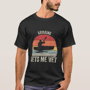Retro Kayaking krijgt me Nat Shirt Kayak Kay