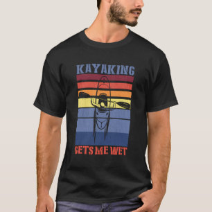Retro Kayaking krijgt me Nat T-shirt