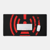 Retro Keep Back Energy Warning Symbol (Clavier et souris)