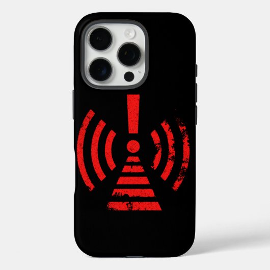 Retro Keep Back Energy Warning Symbol Case-Mate iPhone Case (Achterkant)