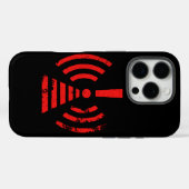 Retro Keep Back Energy Warning Symbol Case-Mate iPhone Case (Achterkant (horizontaal))