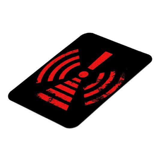 Retro Keep Back Energy Warning Symbol Magneet (Linkerzijde)